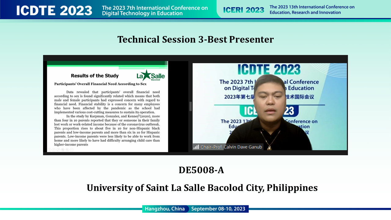 Best Presenter Session 3